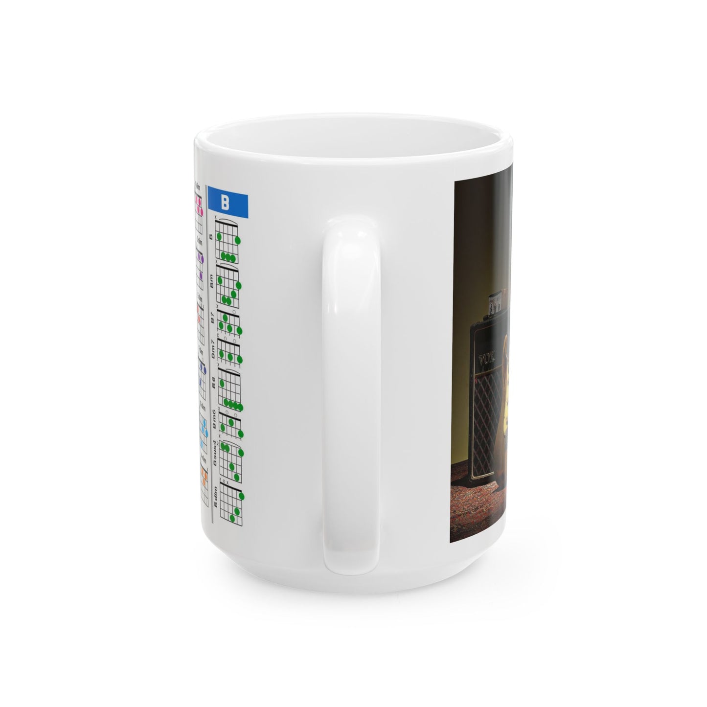 Guitar Mug with Chords