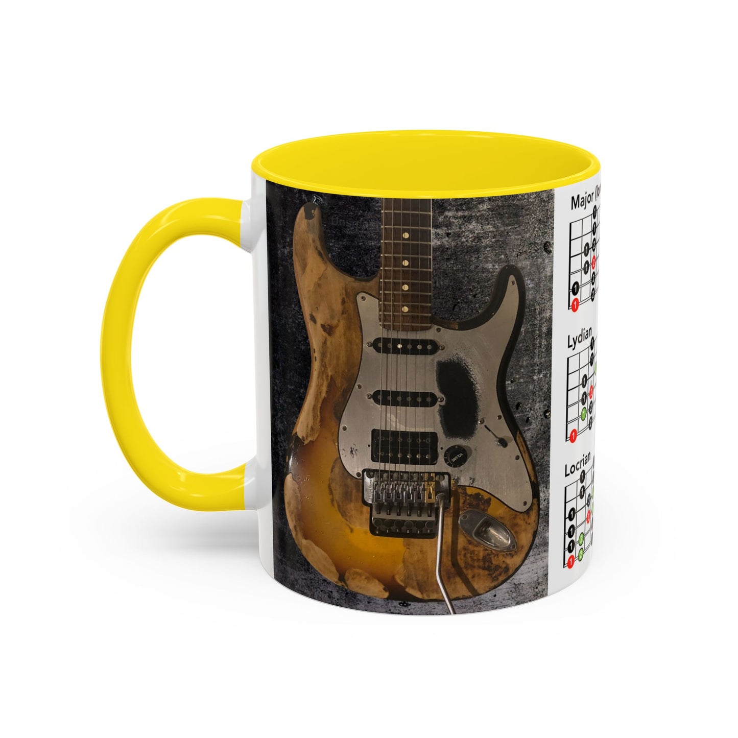 Mode Scales Coffee Mug - For Guitarist