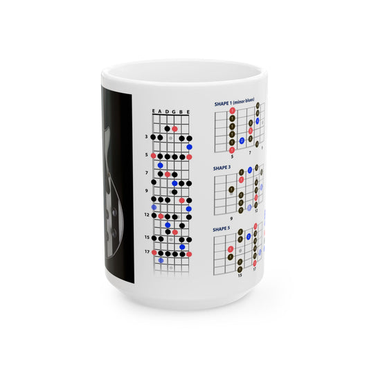 Guitar Mug with Blues Scale