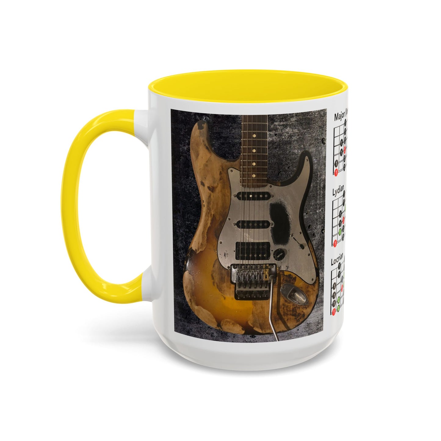 Mode Scales Coffee Mug - For Guitarist