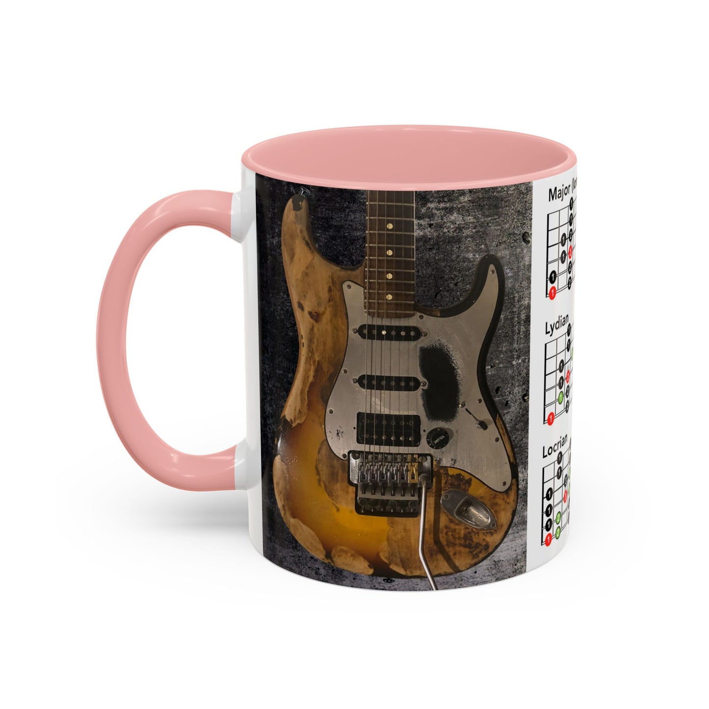 Mode Scales Coffee Mug - For Guitarist