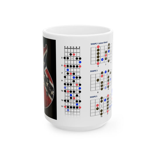 Guitar Mug with Blues Scale