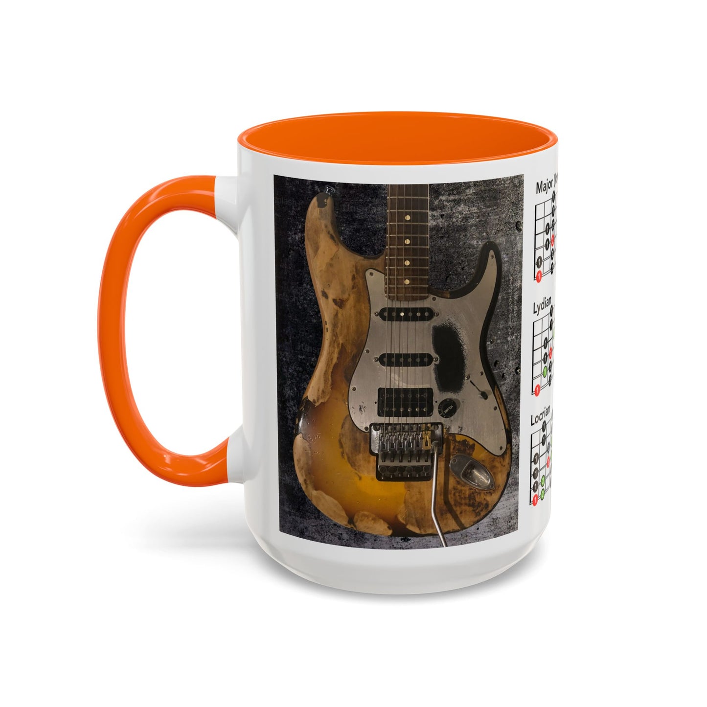 Mode Scales Coffee Mug - For Guitarist