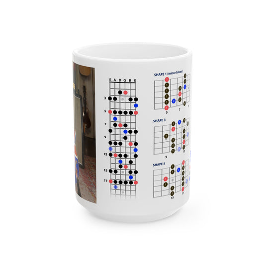 Guitar Mug with Blues Scale