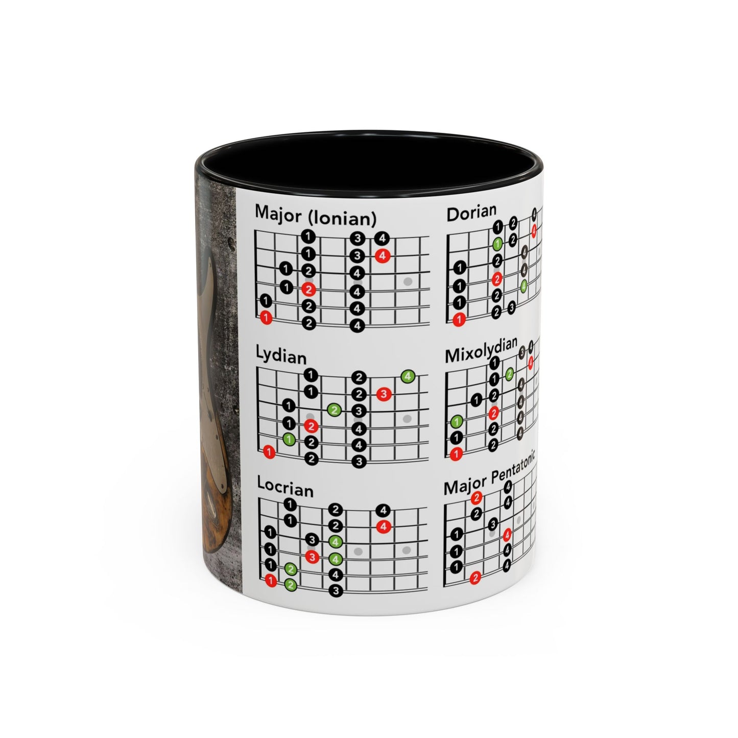 Mode Scales Coffee Mug - For Guitarist