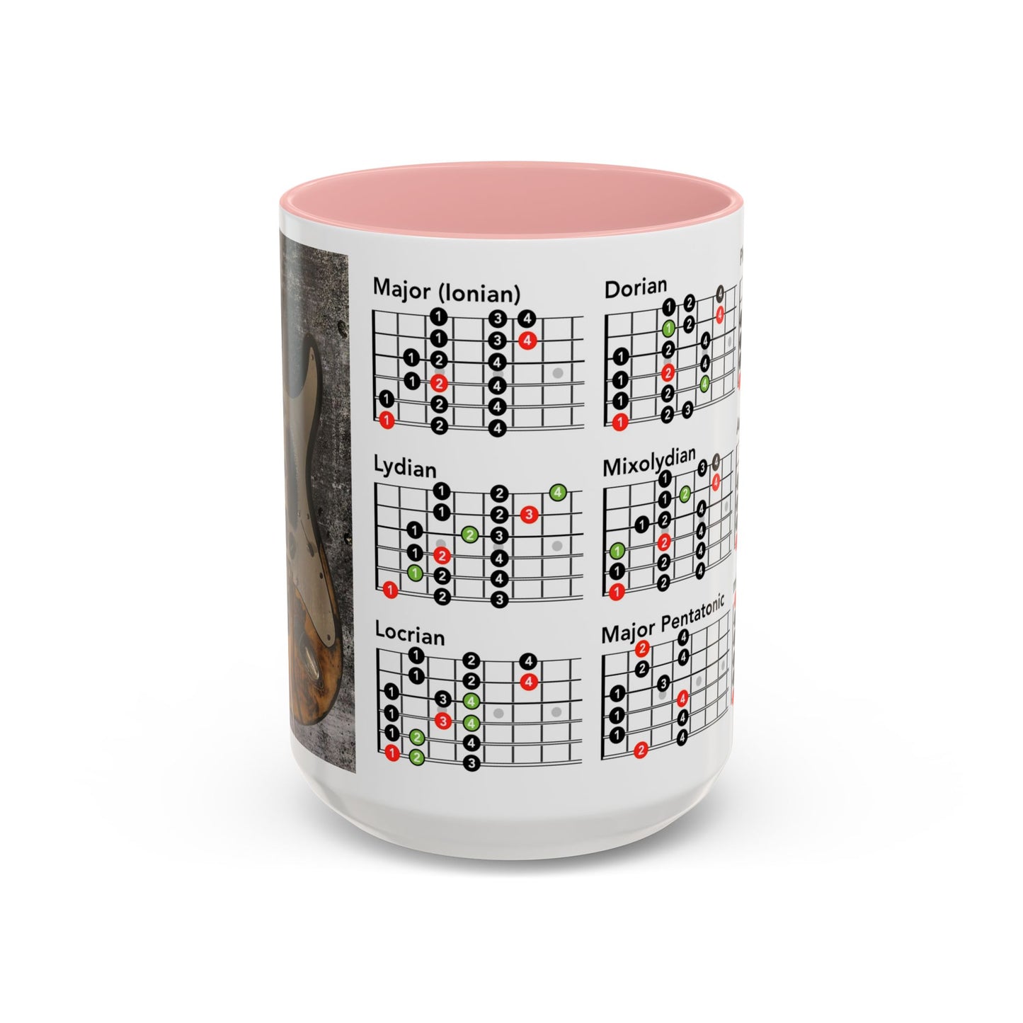 Mode Scales Coffee Mug - For Guitarist