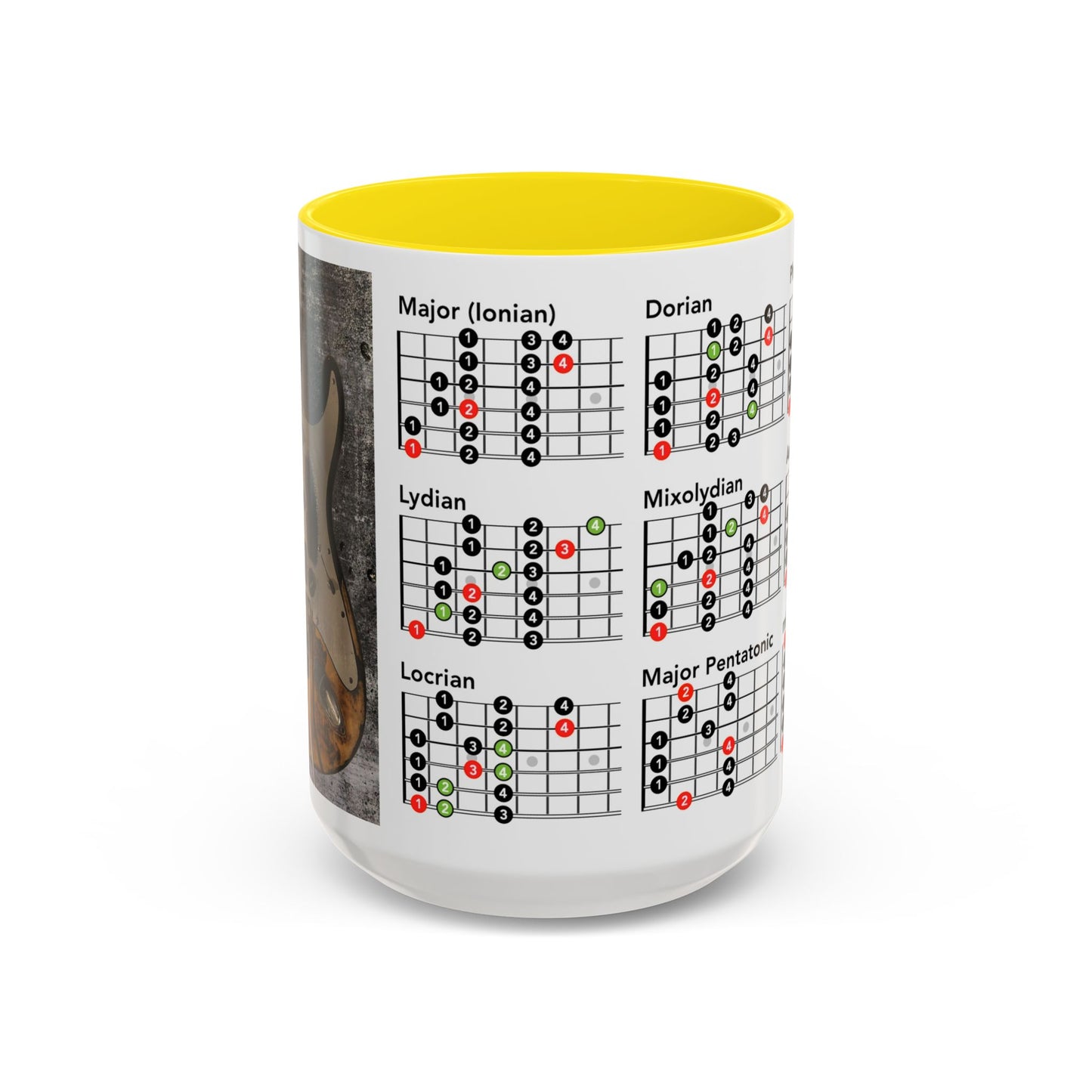 Mode Scales Coffee Mug - For Guitarist