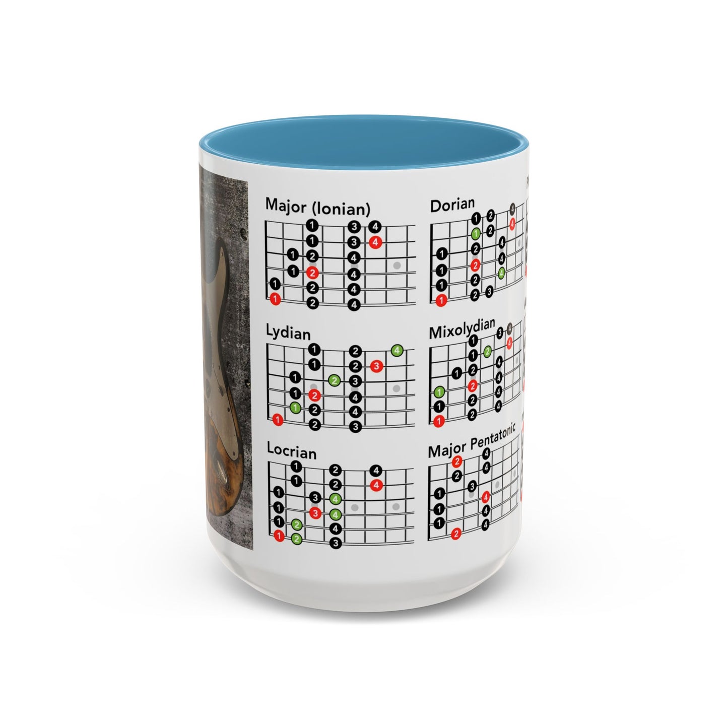 Mode Scales Coffee Mug - For Guitarist