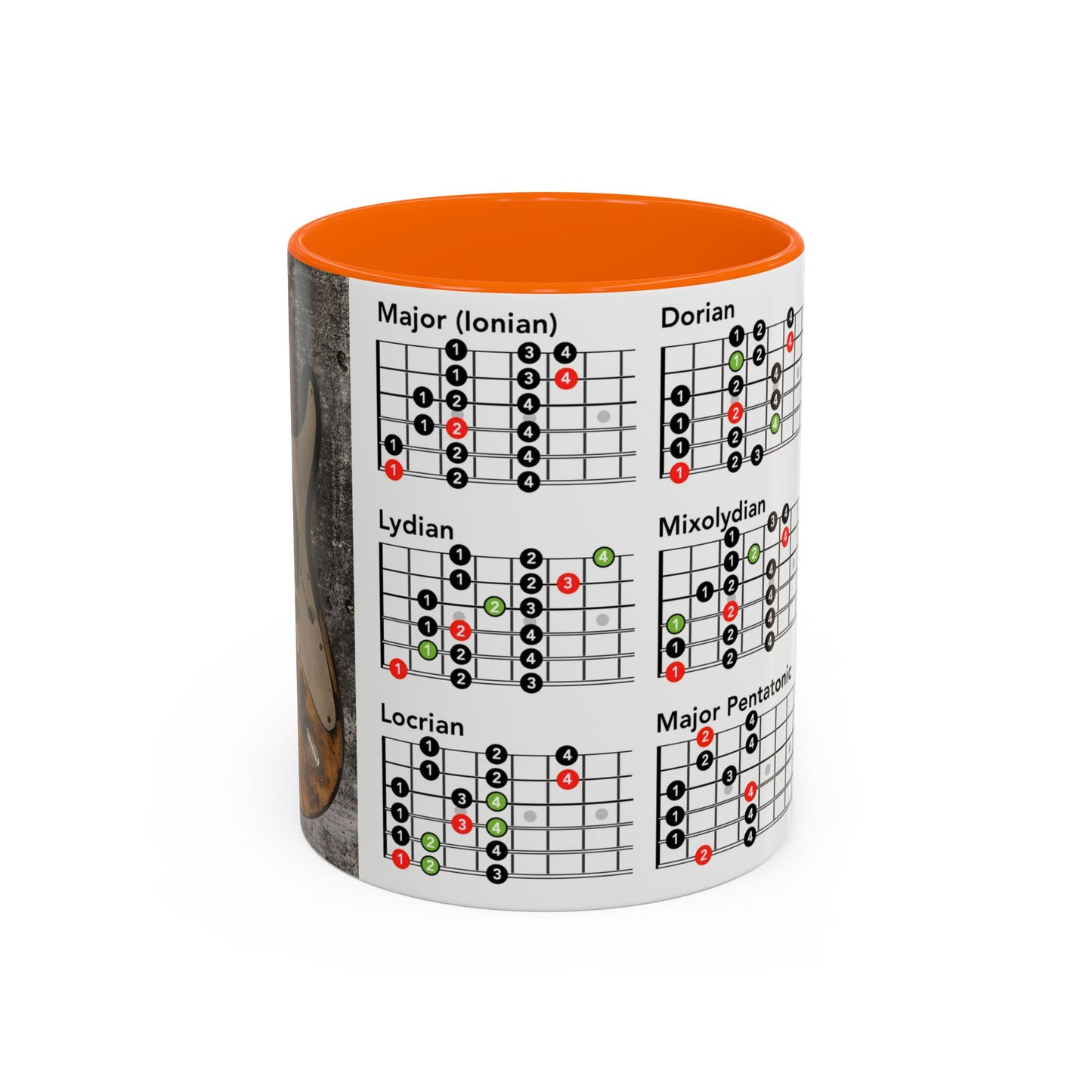 Mode Scales Coffee Mug - For Guitarist