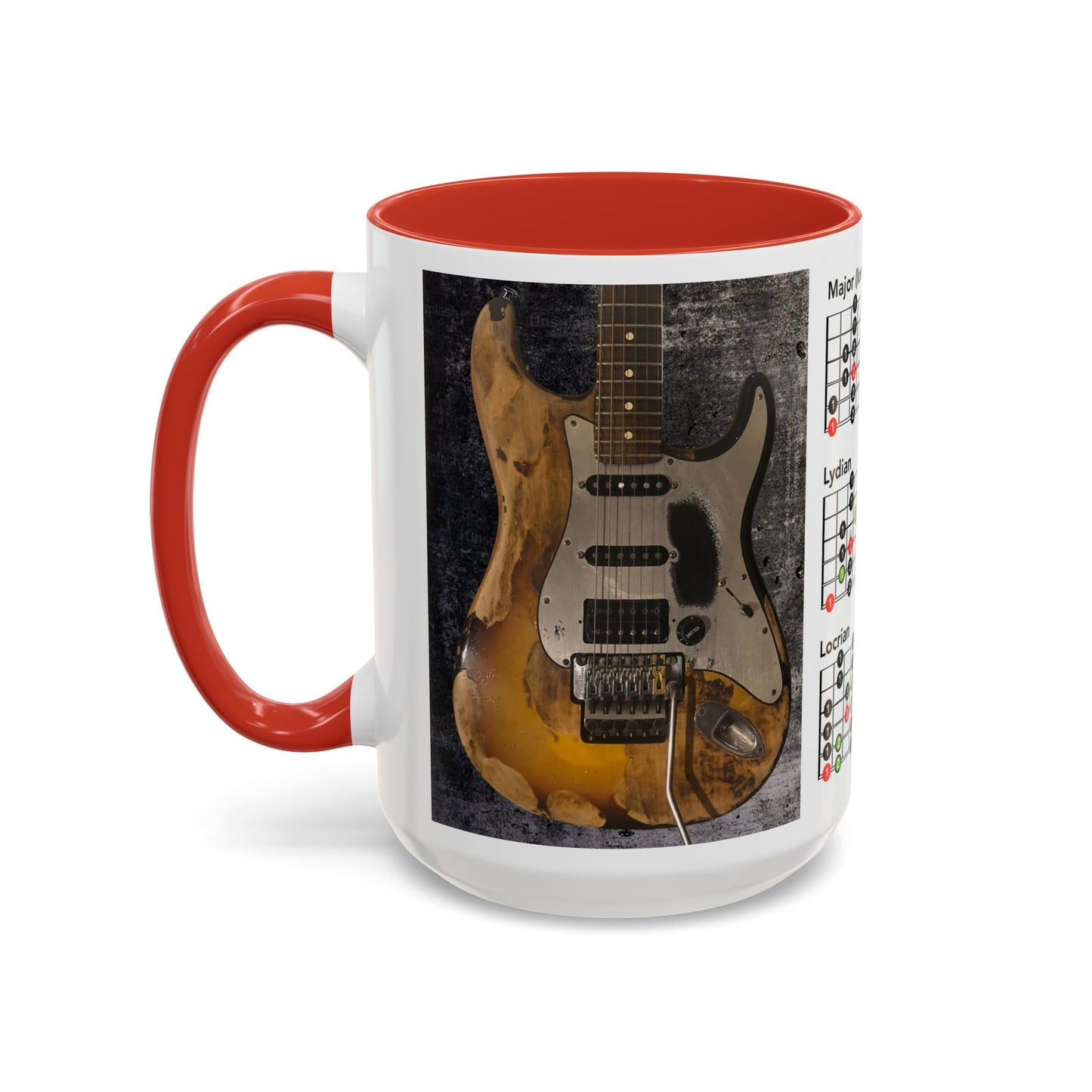 Mode Scales Coffee Mug - For Guitarist