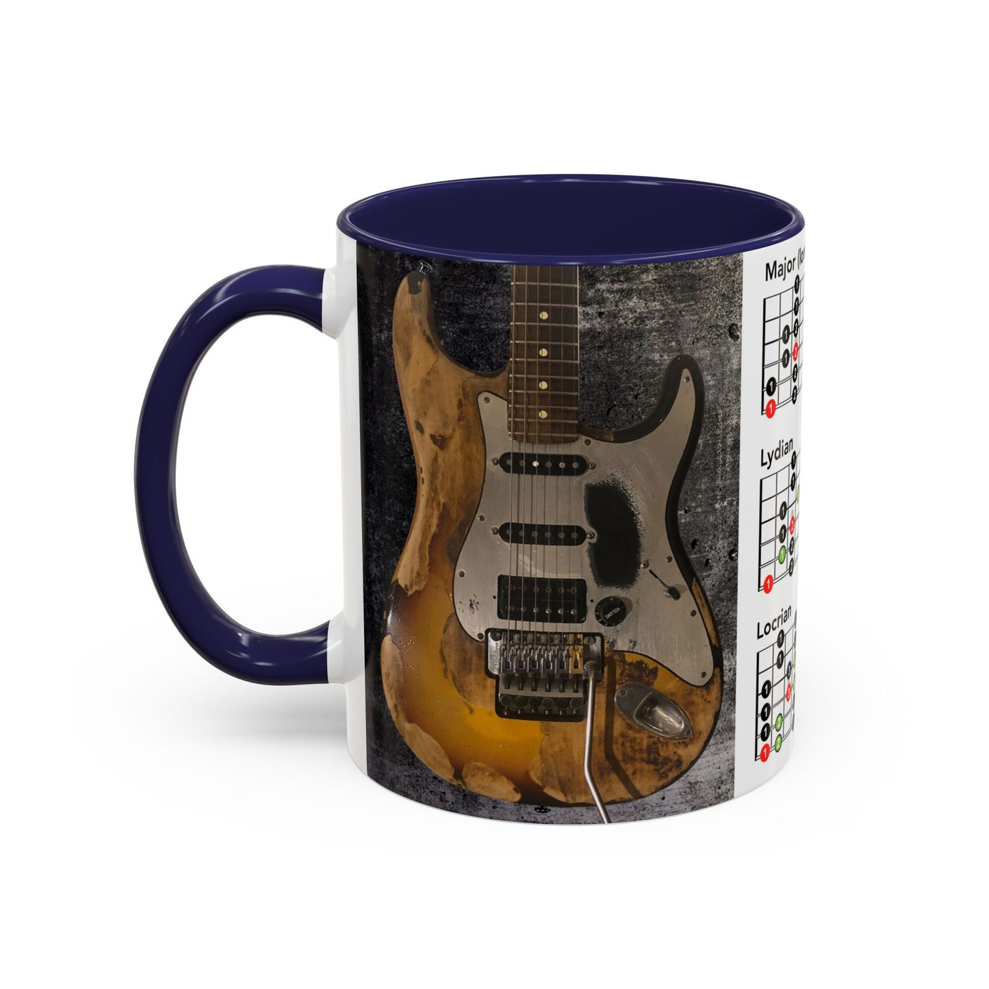 Mode Scales Coffee Mug - For Guitarist