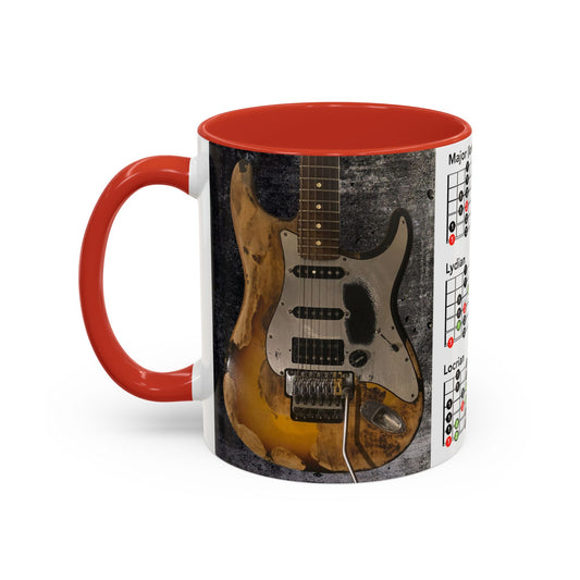 Mode Scales Coffee Mug - For Guitarist