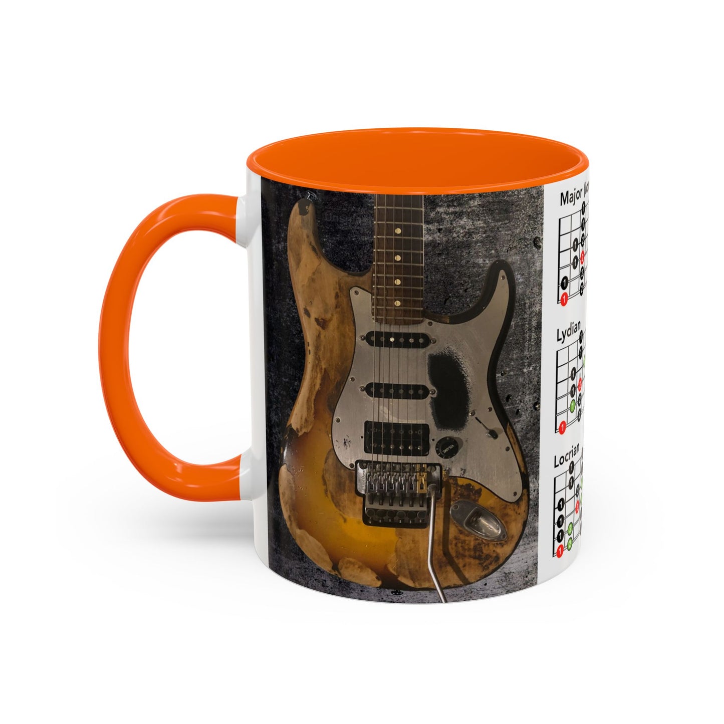 Mode Scales Coffee Mug - For Guitarist