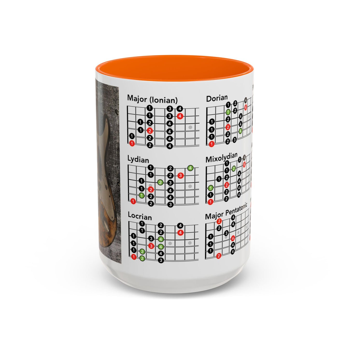 Mode Scales Coffee Mug - For Guitarist