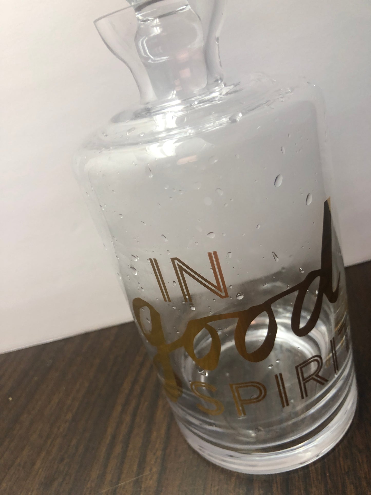 In Good Spirits Glass Bottle