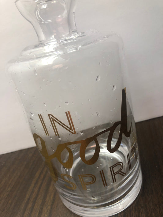 In Good Spirits Glass Bottle