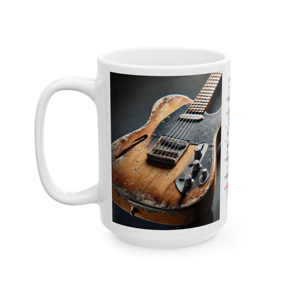 Guitar Mug with Blues Scale