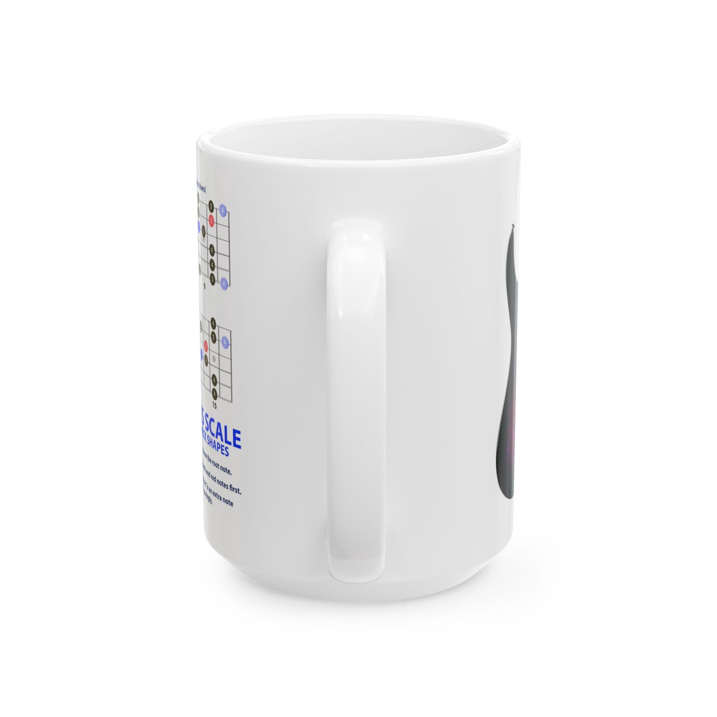 Guitar Mug with Blues Scale