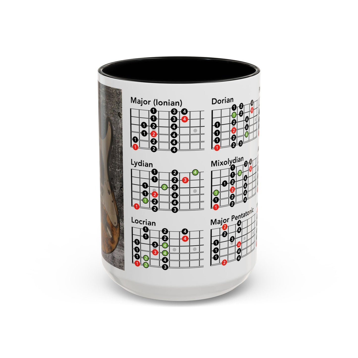 Mode Scales Coffee Mug - For Guitarist
