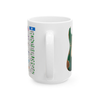 Guitar Mug with Chords