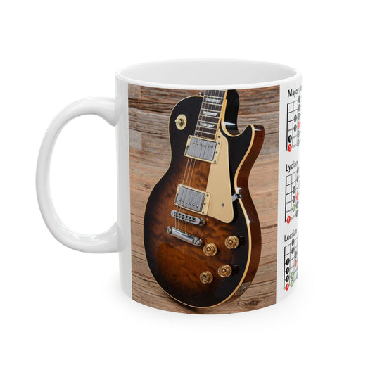 Guitar Mug with Mode Scales