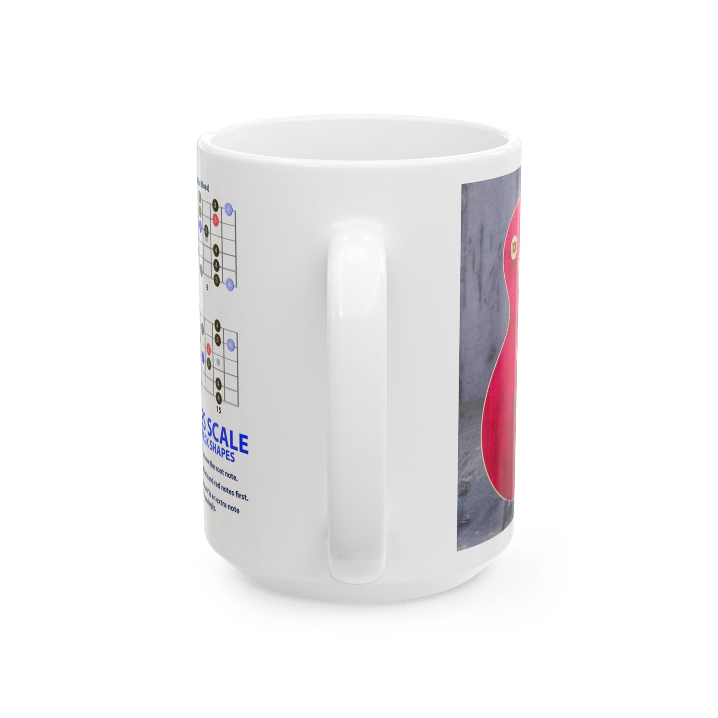Guitar Mug with Blues Scale