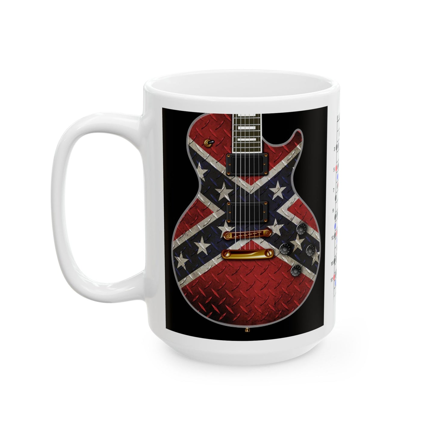 Guitar Mug with Blues Scale