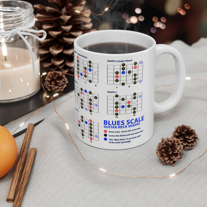 Guitar Mug with Blues Scale