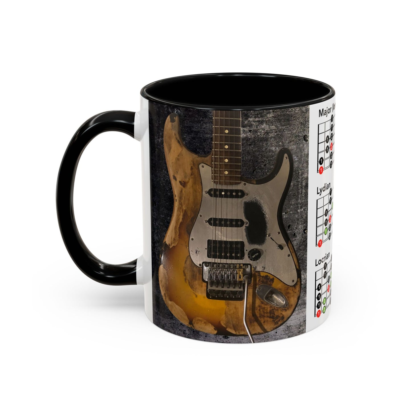 Mode Scales Coffee Mug - For Guitarist