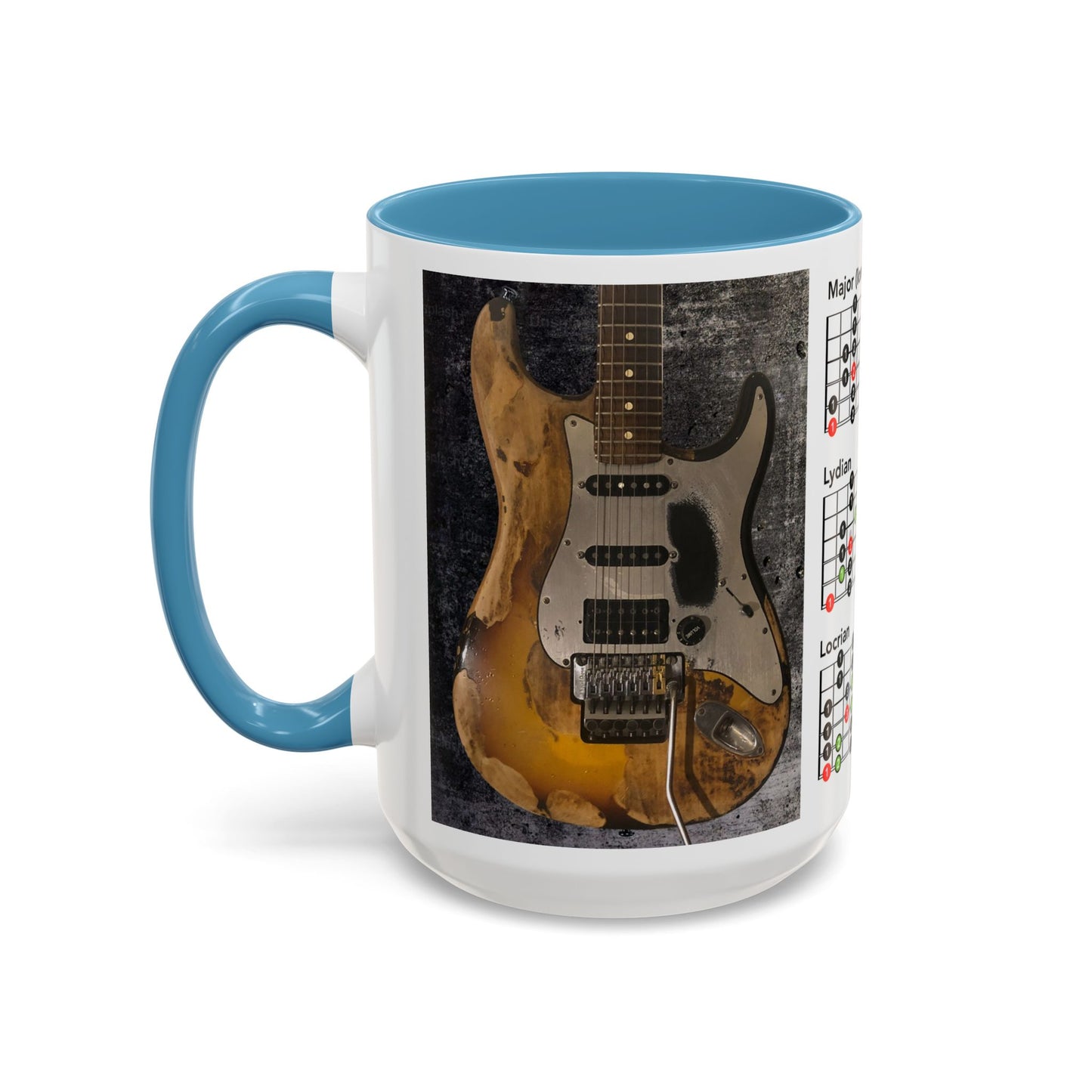 Mode Scales Coffee Mug - For Guitarist