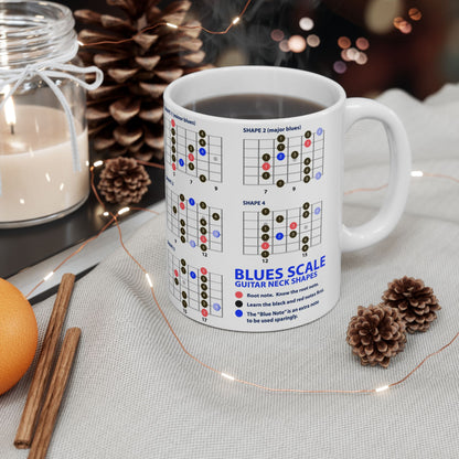 Guitar Mug with Blues Scale