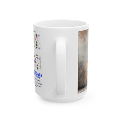 Guitar Mug with Blues Scale