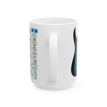 Guitar Mug with Chords