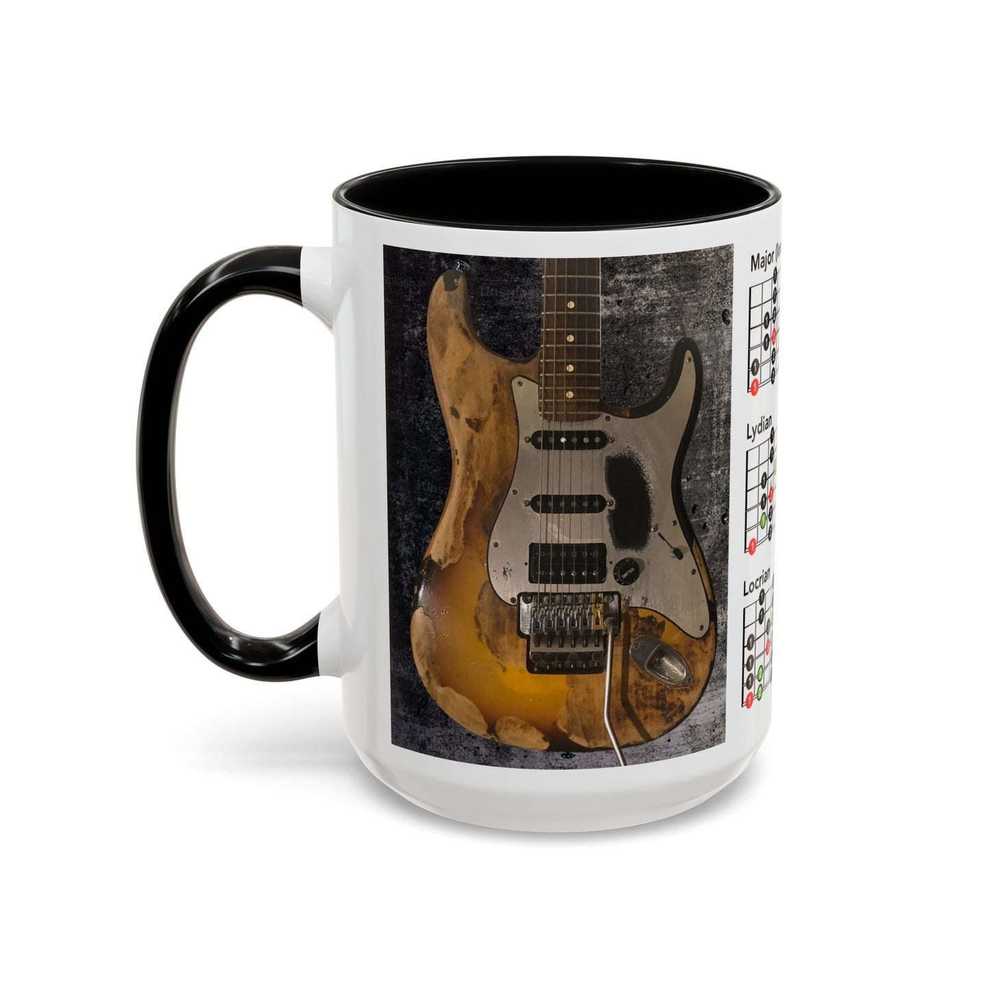 Mode Scales Coffee Mug - For Guitarist