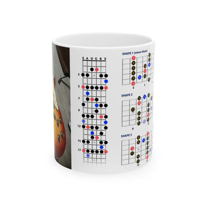 Guitar Mug with Blues Scale