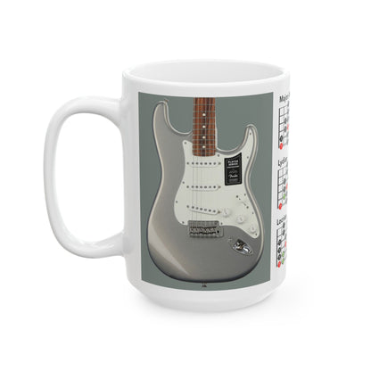 Guitar Mug with Mode Scales