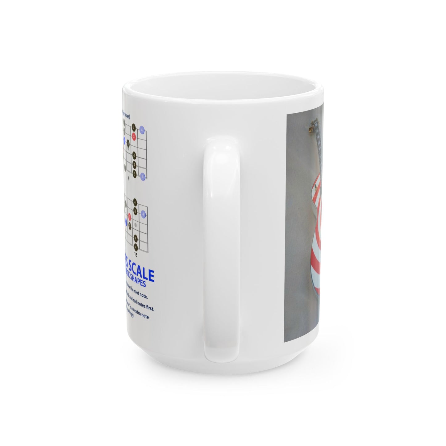 Guitar Mug with Blues Scale