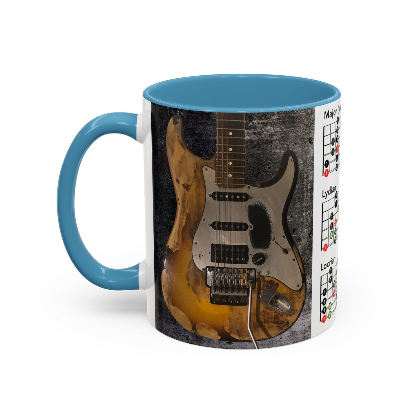 Mode Scales Coffee Mug - For Guitarist