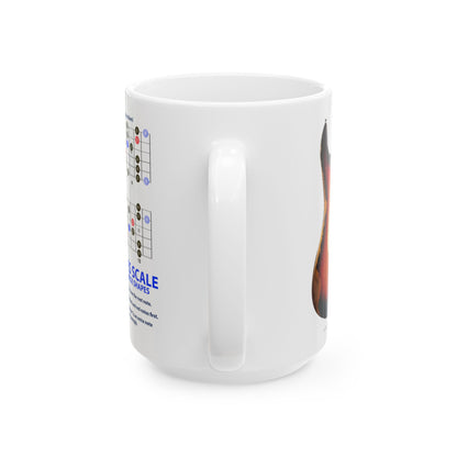 Guitar Mug with Blues Scale
