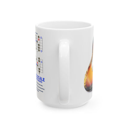 Guitar Mug with Blues Scale