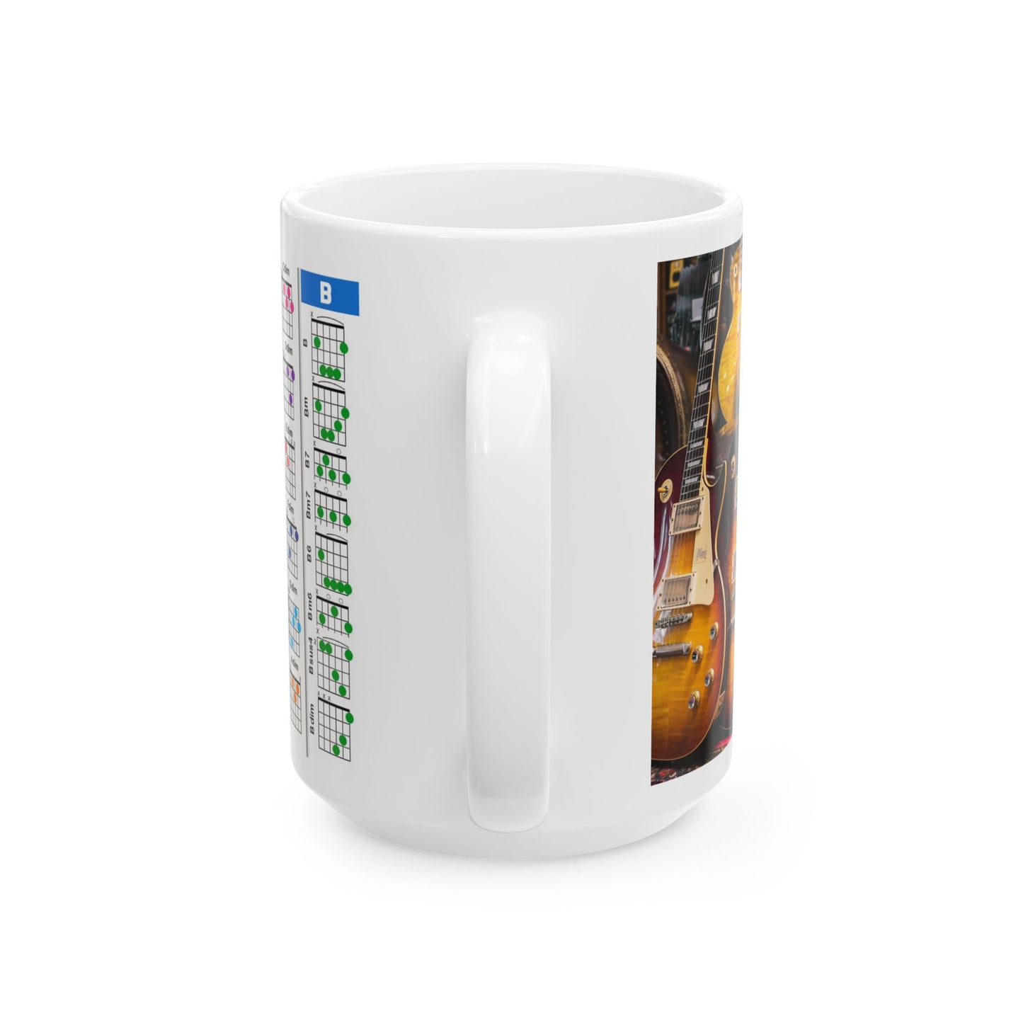 Guitar Mug with Chords