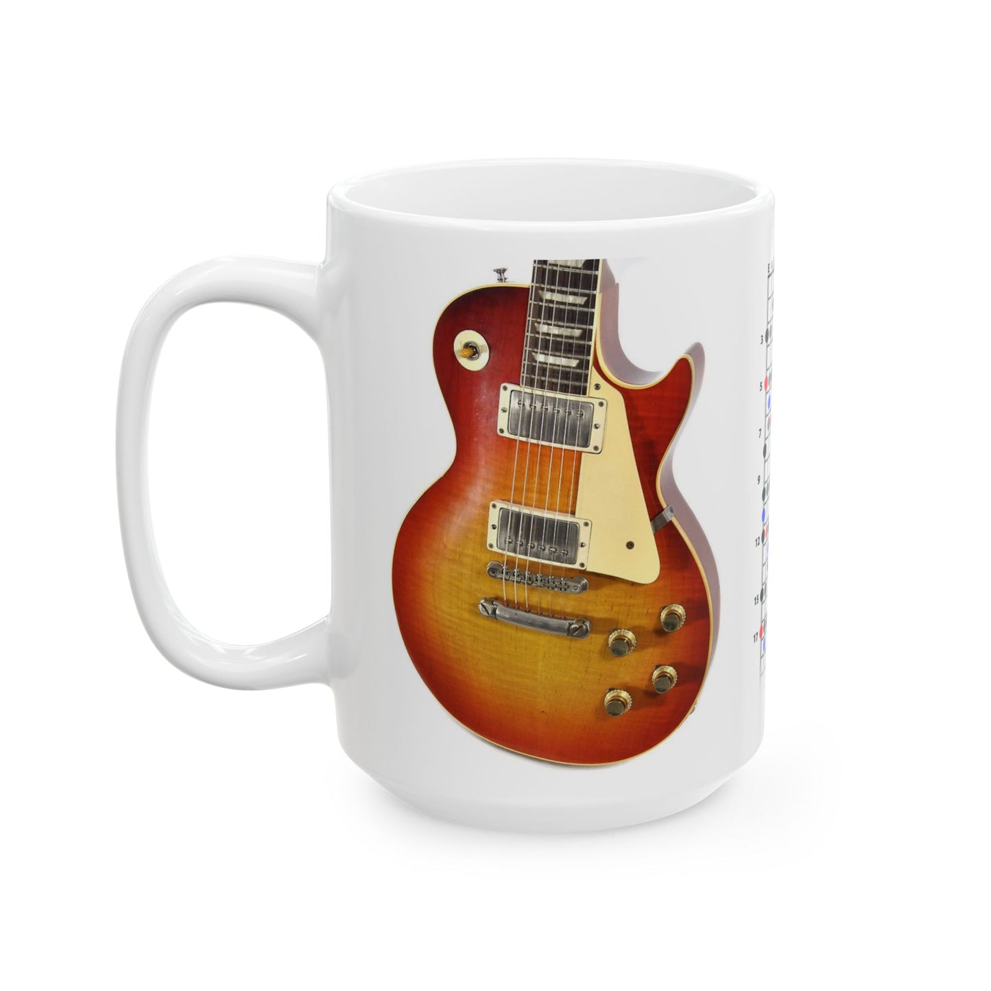 Guitar Mug with Blues Scale