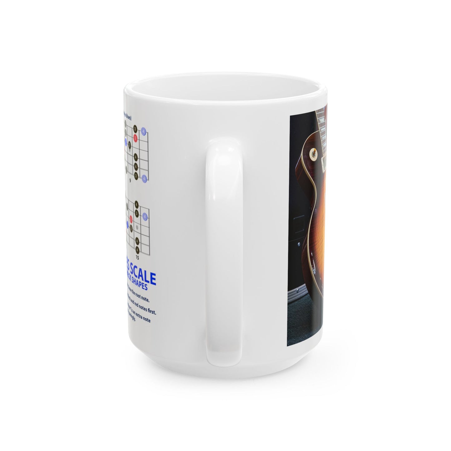Guitar Mug with Blues Scale
