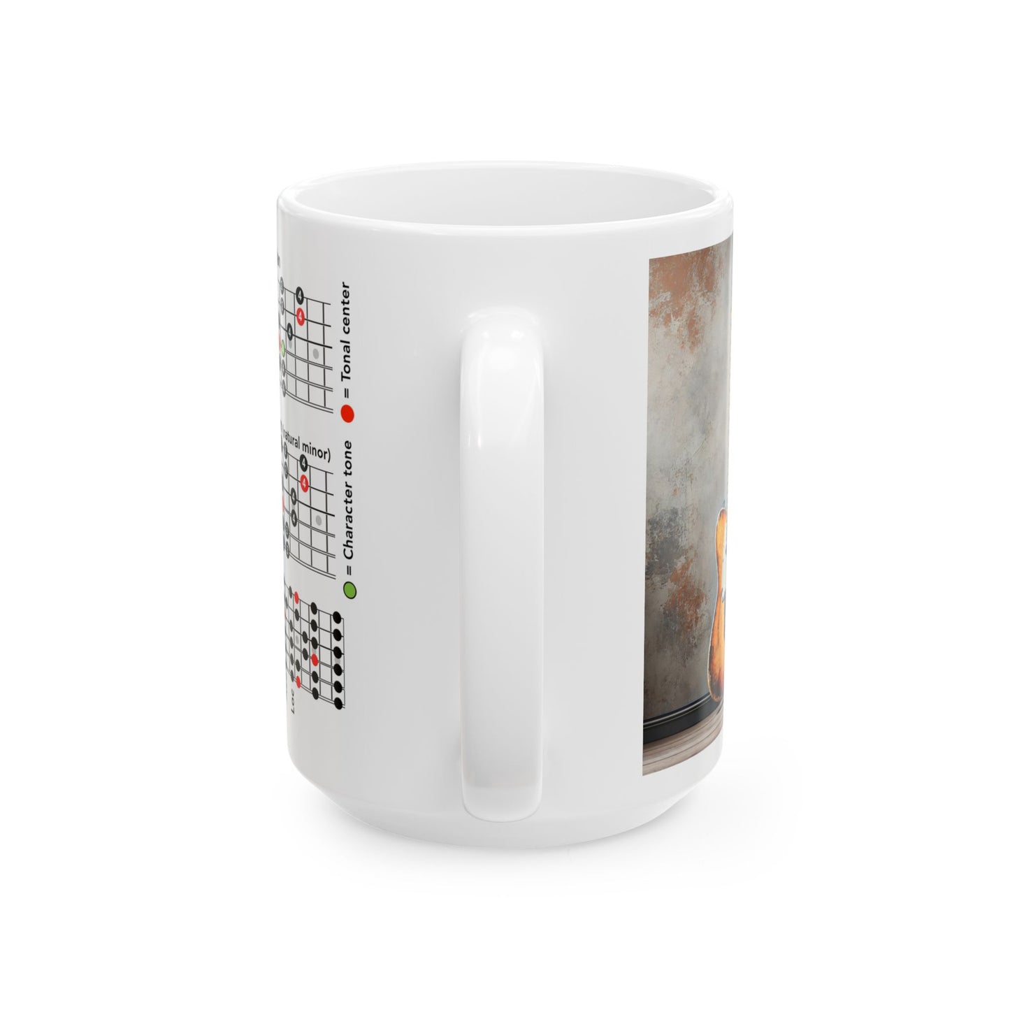 Guitar Mug with Mode Scales
