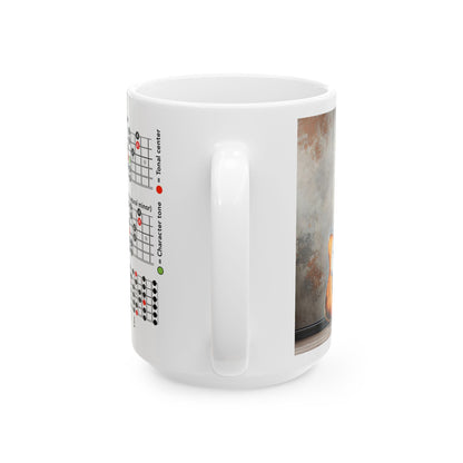 Guitar Mug with Mode Scales