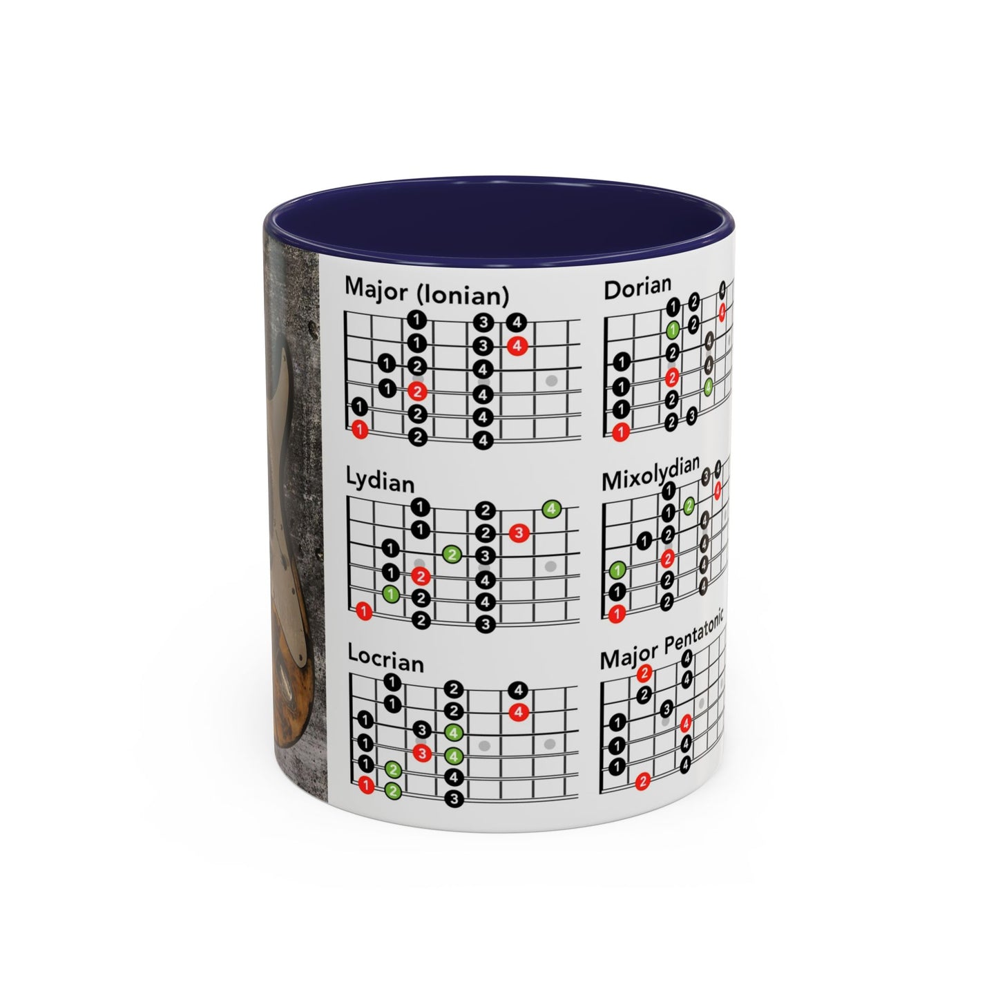 Mode Scales Coffee Mug - For Guitarist
