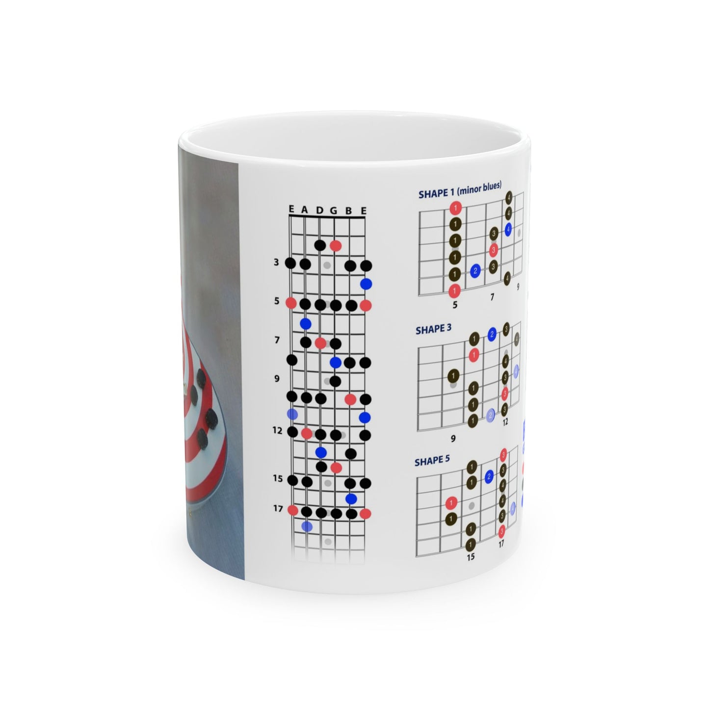Guitar Mug with Blues Scale