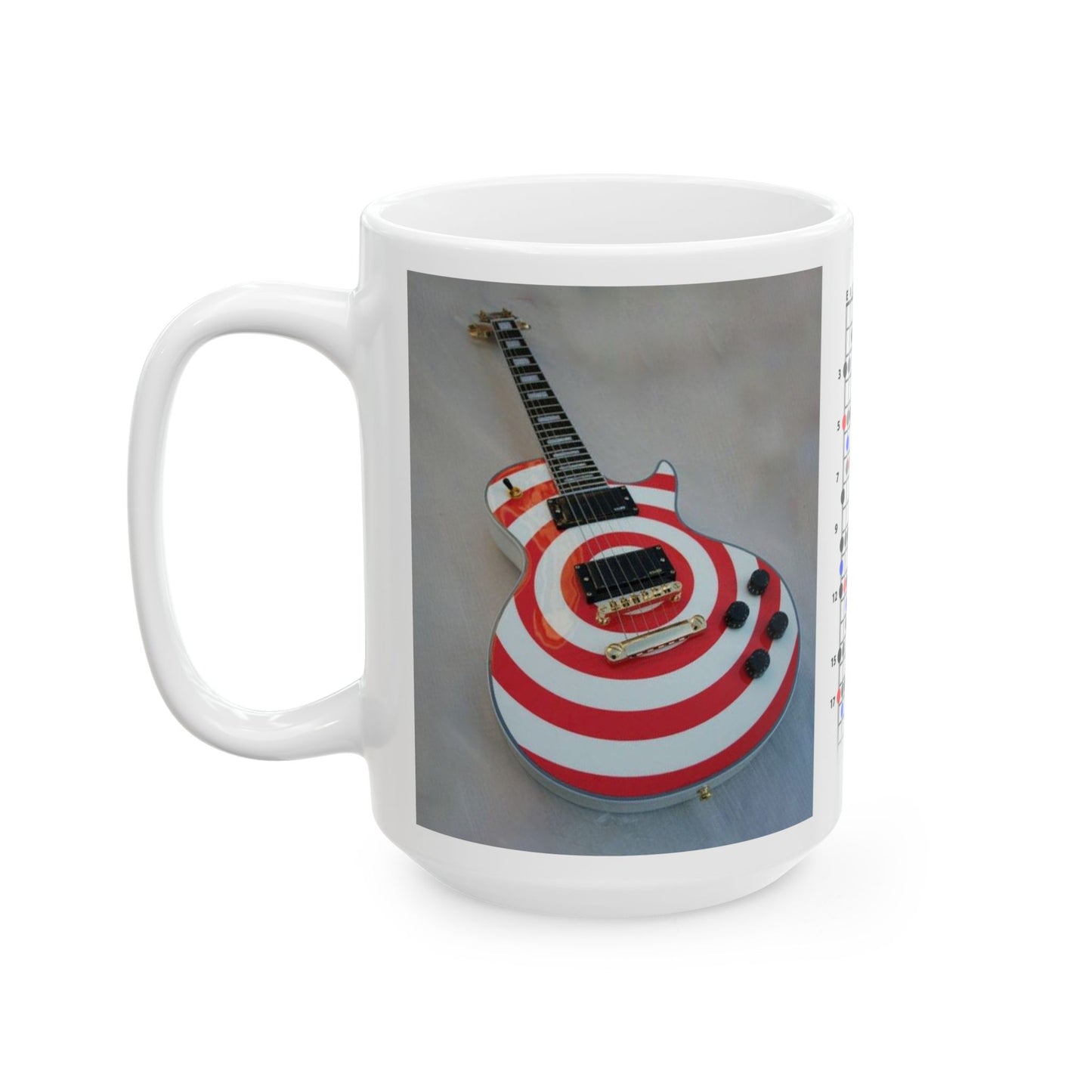 Guitar Mug with Blues Scale