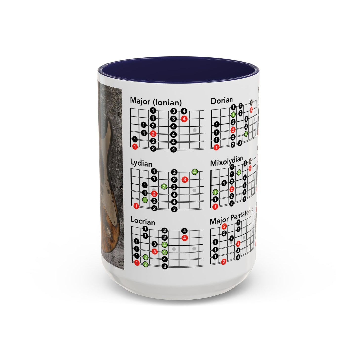 Mode Scales Coffee Mug - For Guitarist