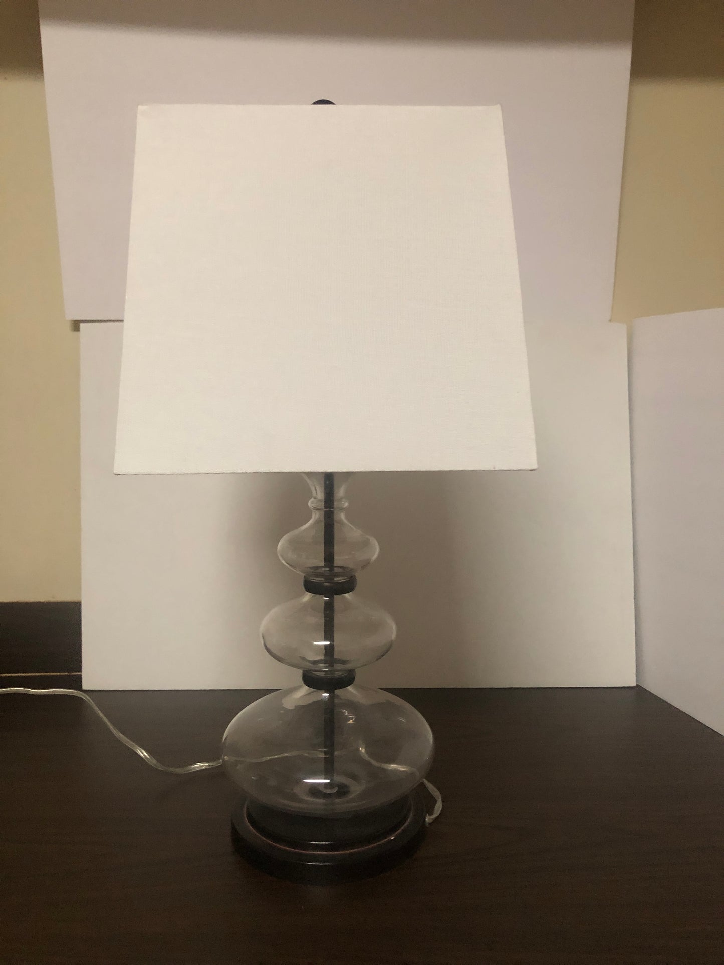 Vintage Unique Glass Lamp
